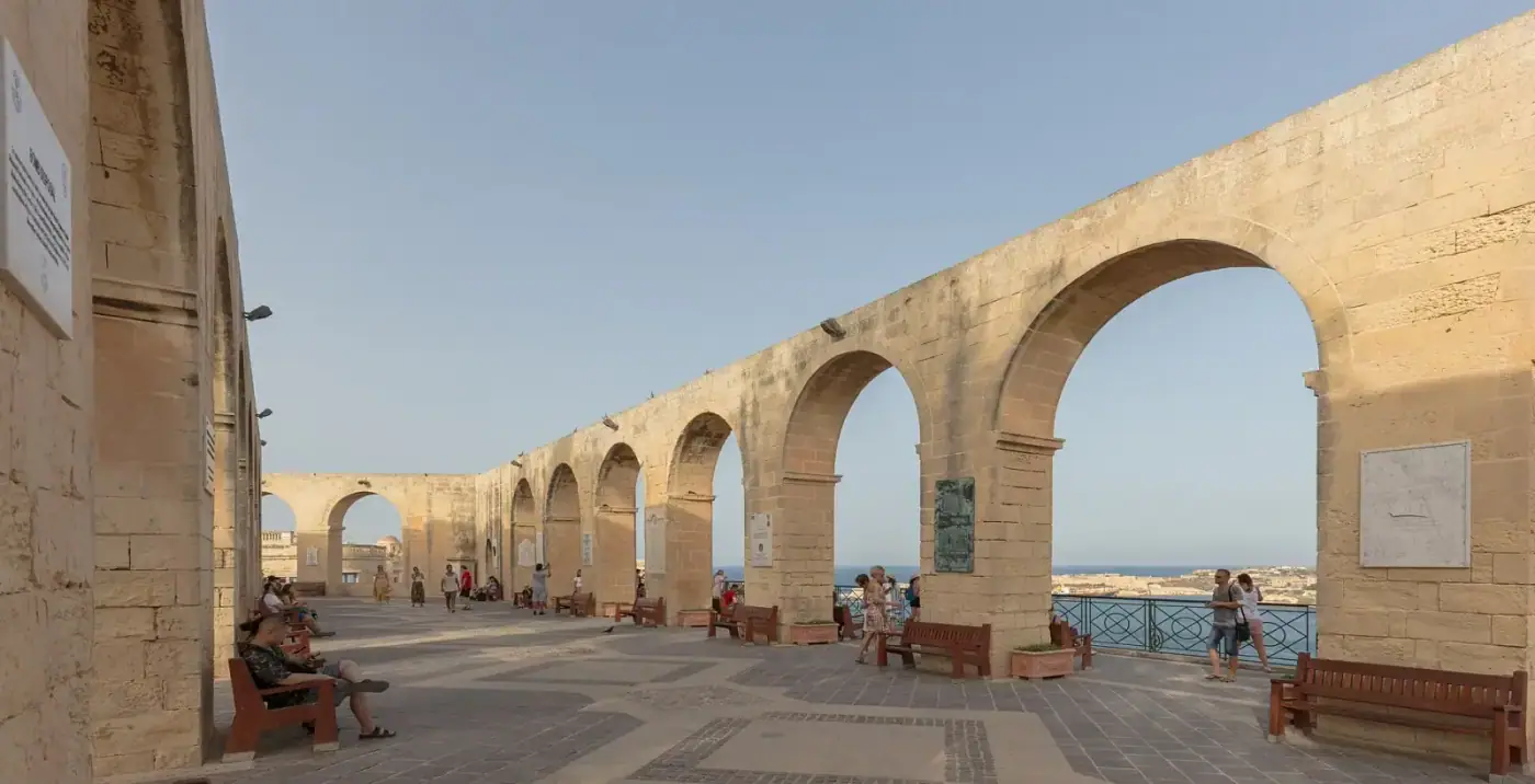 The Upper Barrakka Gardens, Valletta