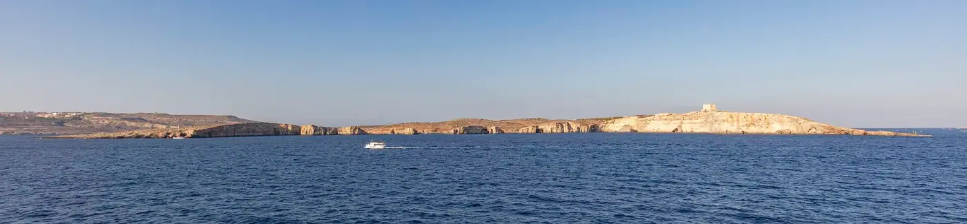 Comino and the channel between the islands
